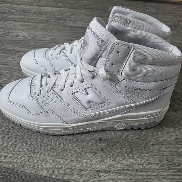 New Balance 650 White White Grey BB650RWW‎ Men\'s 13